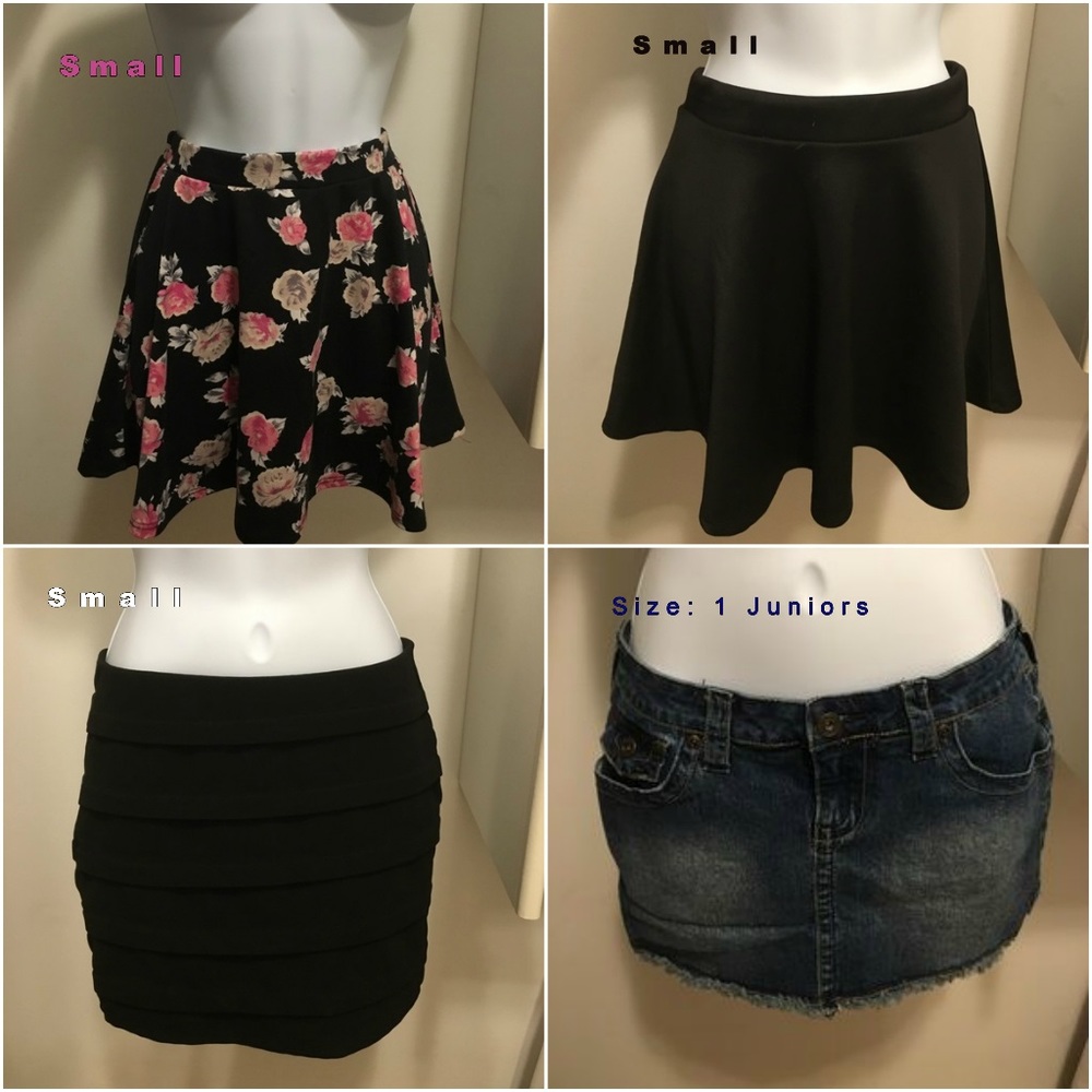 4 SKIRT BUNDLE. AMAZING DEAL!!!!!